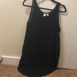 Long black tank
